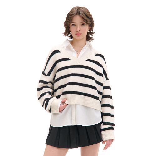 Cropp - Maglione a righe - panna - Cropp - Modalova