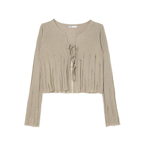 Cropp - Cardigan in maglia - Beige - Cropp - Modalova