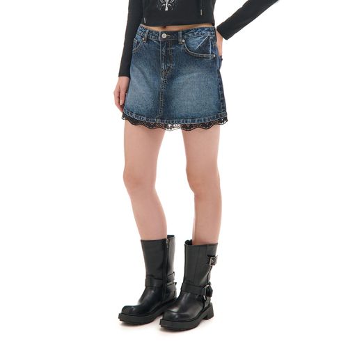 Cropp - Minigonna in denim - blu - Cropp - Modalova