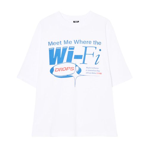 T-shirt bianca con stampa - Cropp - Modalova
