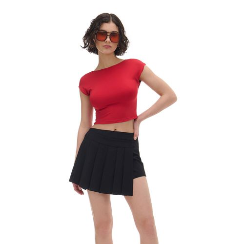 Cropp - T-shirt semplice - Rosso - Cropp - Modalova