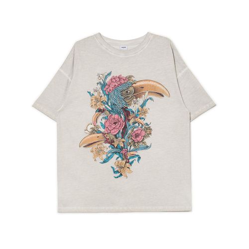 T-shirt oversize con stampa - Cropp - Modalova