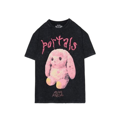 T-shirt nera con stampa Melanie Martinez - Cropp - Modalova