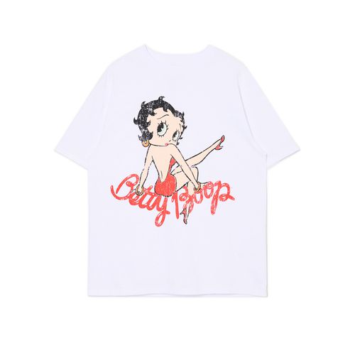 T-shirt bianca con stampa Betty Boop - Cropp - Modalova