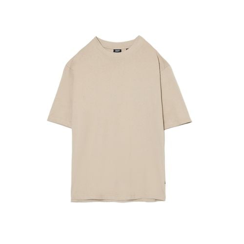 Cropp - T-shirt basic - Beige - Cropp - Modalova