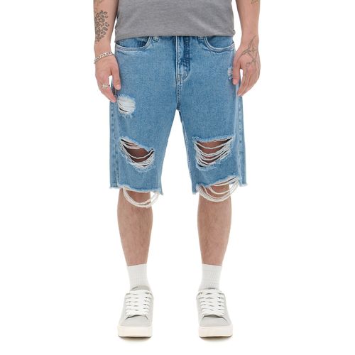 Cropp - Pantaloncini denim - blu - Cropp - Modalova