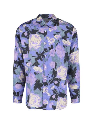 ERL Shirts Violet Viscosa - Men - Erl - Modalova