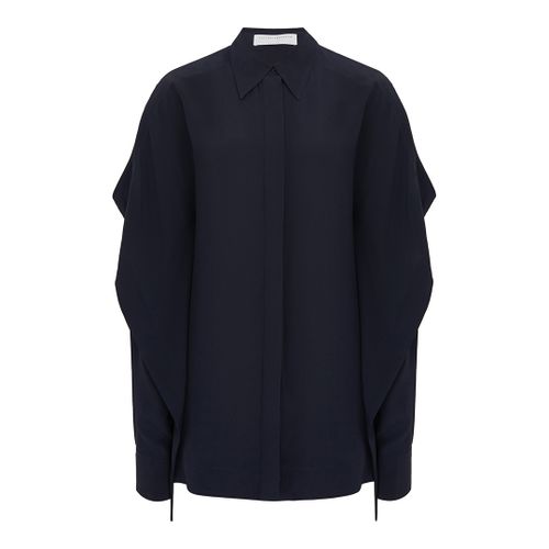 Navy Scarf Detail Shirt - Victoria Beckham - Modalova