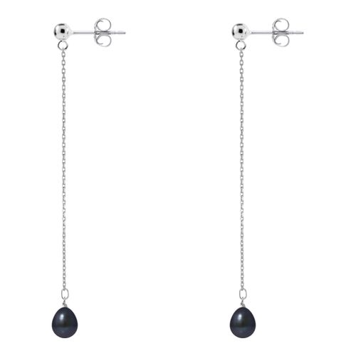 Black Tahiti Pearl Earrings - Mitzuko - Modalova