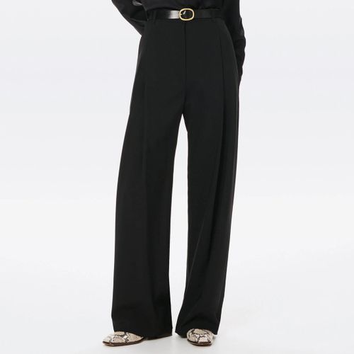 Black Single Pleat Trousers - Victoria Beckham - Modalova