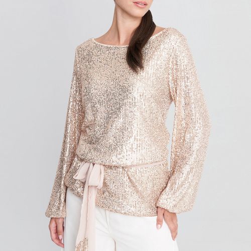 Rose Lonika Stretch Sequin Blouse - Gina Bacconi - Modalova