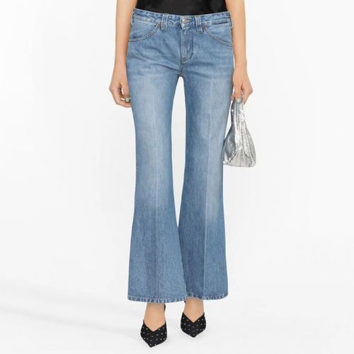 Mid Blue Bootcut Jeans - Victoria Beckham - Modalova