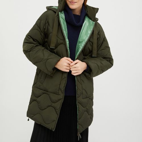 Khaki Chiudere Quilted Coat - Max&Co. - Modalova