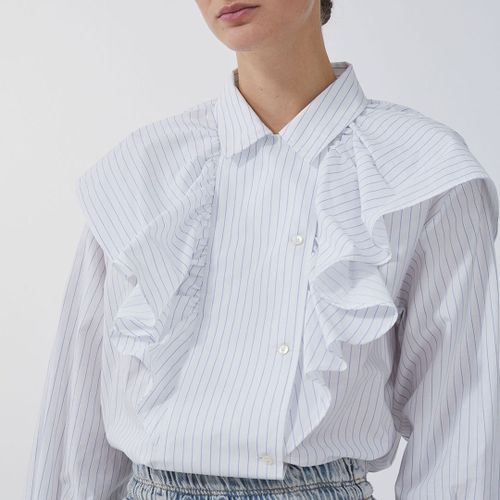 White/Blue Ruffle Blouse - IRO - Modalova