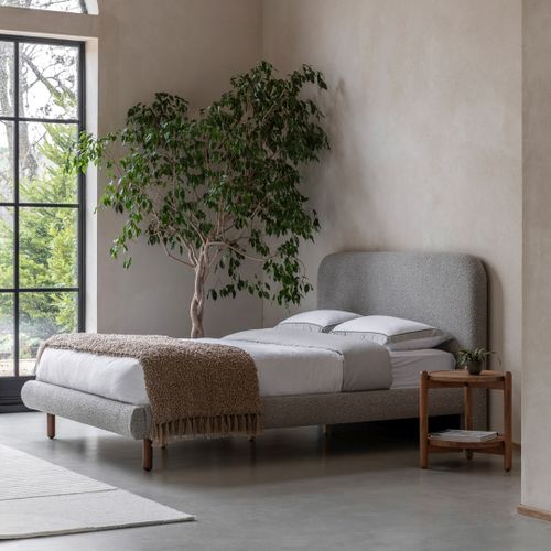 Rabley 5' Bedstead Stone Grey - Gallery Living - Modalova