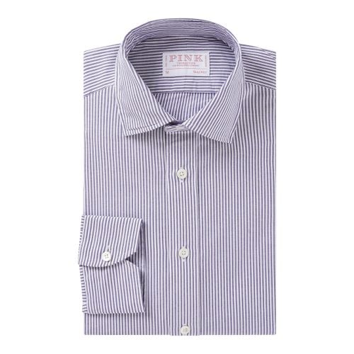 Stripe Tailored Fit Smart Cotton Shirt - Thomas Pink - Modalova