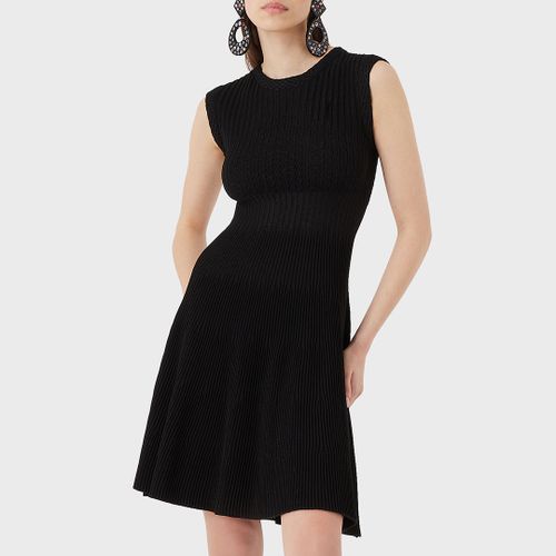 Black Wool Blend Mini Dresses - Emporio Armani - Modalova
