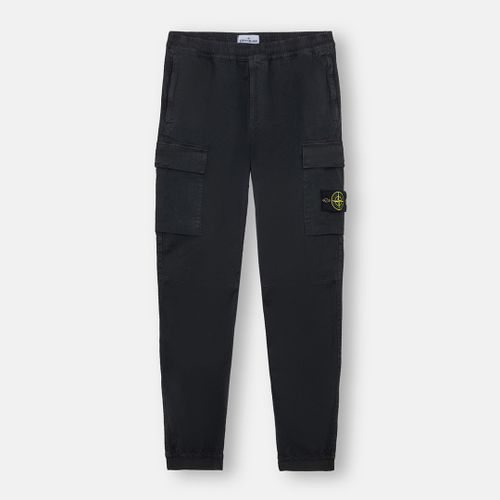 Black Cotton Blend Trousers - Stone Island - Modalova