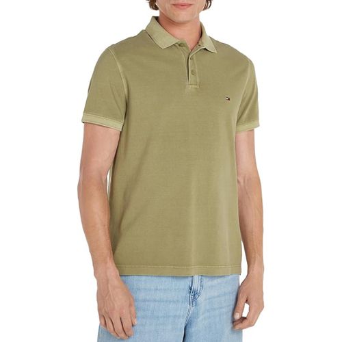 Green Garment Dye Polo Shirt - Tommy Hilfiger - Modalova