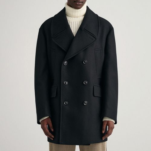 Oversized Double Breasted Wool Coat - Gant - Modalova