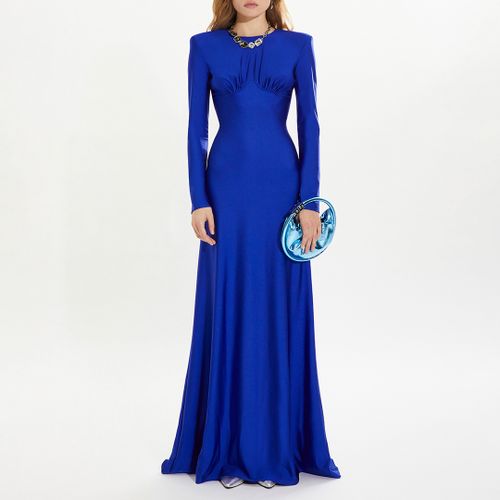 Royal Blue Shiny Jersey Dress - Sonia Rykiel - Modalova