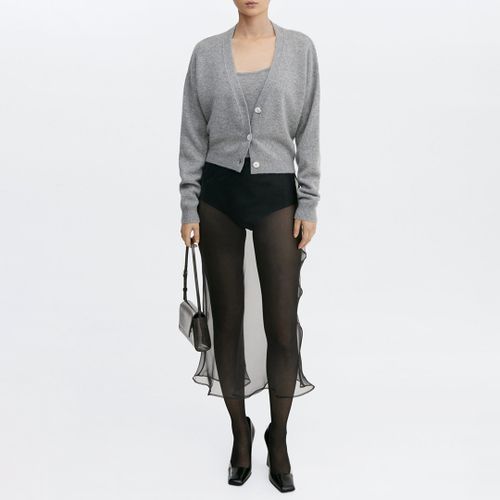 Grey Cashmere Cardigan - Mango - Modalova