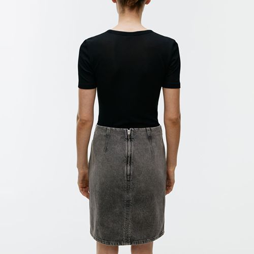 Grey Wash Denim Skirt - ARKET - Modalova