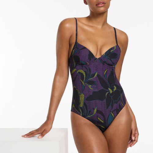 Purple Moulded Underwire Swimsuit - Jets - Modalova