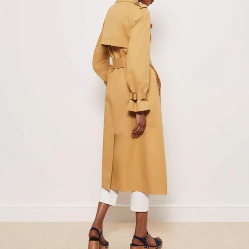 Camel Fortescue Cotton Trench Coat - Hobbs London - Modalova