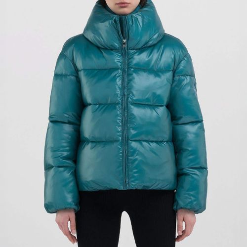 Blue Quilted Zipped Jacket - Replay - Modalova