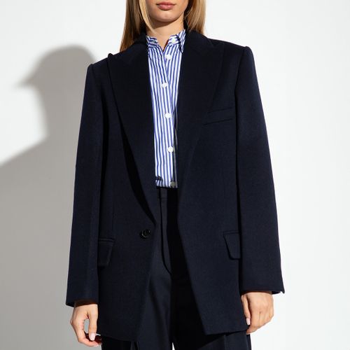 Navy Wool/Cashmere Blend Jacket - Victoria Beckham - Modalova