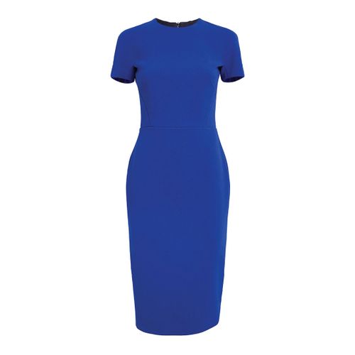 Blue T-Shirt Fitted Dress - Victoria Beckham - Modalova