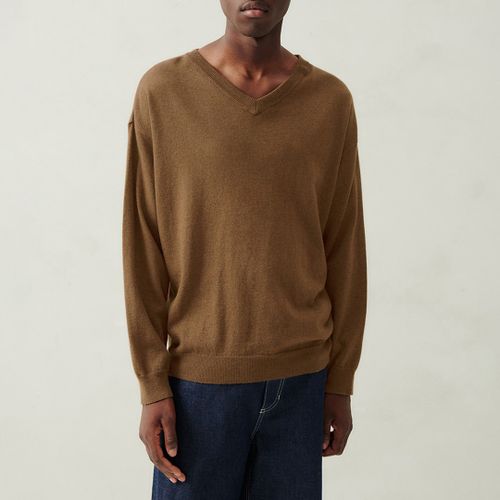 Coffee Wool Blend Jumper - American Vintage - Modalova