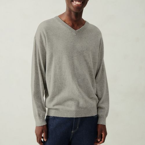 Grey Marl Wool Blend Jumper - American Vintage - Modalova