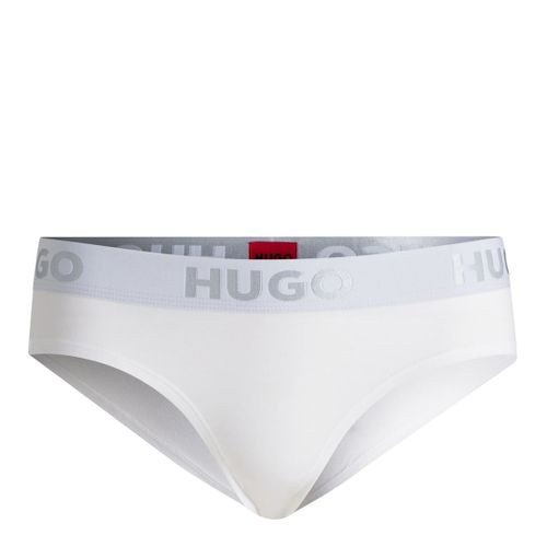 White Cotton Brief - HUGO - Modalova