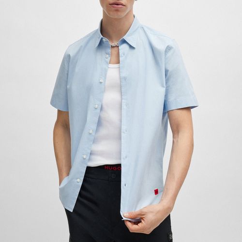 Light Blue Ebor Cotton Shirt - HUGO - Modalova