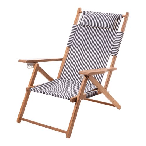 Laurens Stripe Teak Natural Tommy Chair - Business & Pleasure Co - Modalova