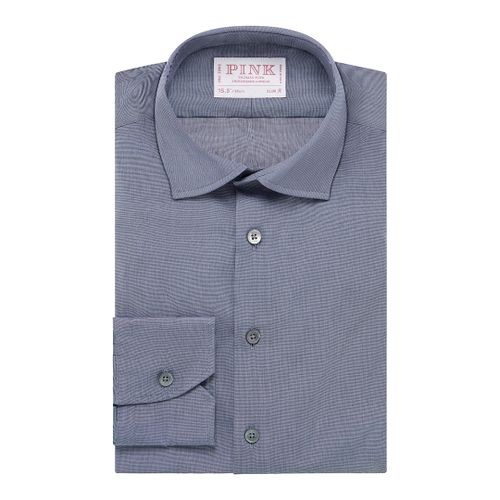 Blue Slim Fit Cotton Shirt - Thomas Pink - Modalova