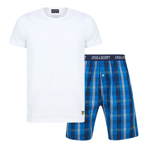 White and Blue Short Sleep Set - Lyle & Scott - Modalova