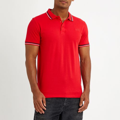 Red Small Embroidered Polo Top - Cavalli Class - Modalova