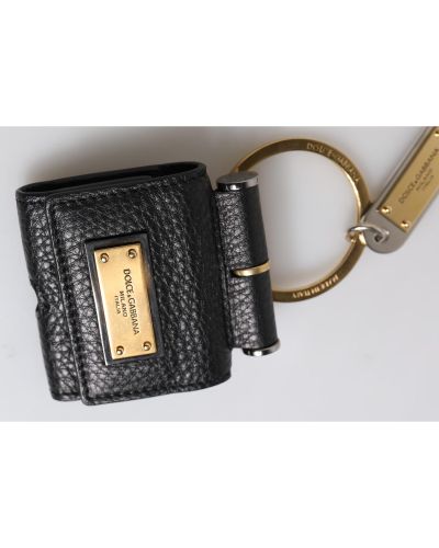 Leather Keychain with Metal Ring- Miscellaneous - Dolce & Gabbana - Modalova