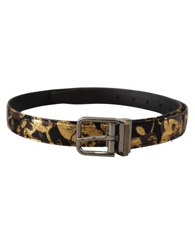 Brocade Belt Gold Black- Multicolor - Size 90 - Dolce & Gabbana - Modalova