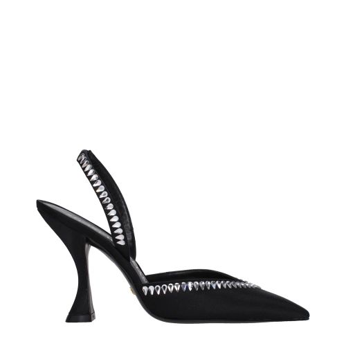 High Heel Satin Sandals with Rhinestone Detailing Wo - Size 40 - Stuart Weitzman - Modalova