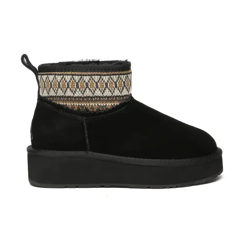 Plover Woven Ankle Platform Boots - Size 8 - Everau - Modalova