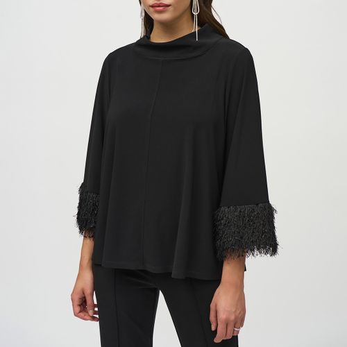 High Neck Relaxed Tassel Blouse - Joseph Ribkoff - Modalova