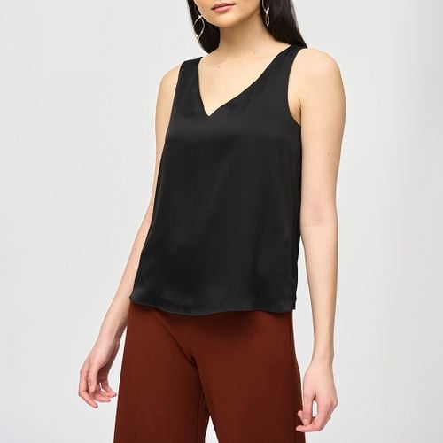 Black V-Neck Sleeveless Blouse - Joseph Ribkoff - Modalova