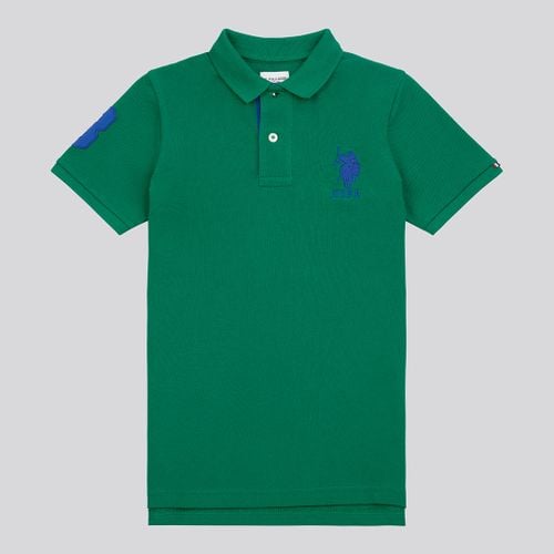 Green Player 3 Pique Polo Shirt - U.S. Polo Assn. - Modalova