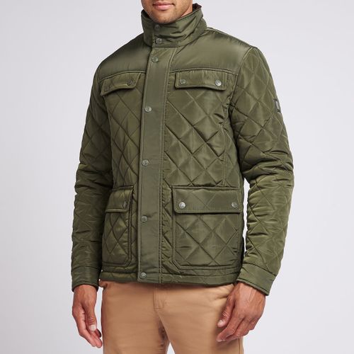 Khaki Diamond Quilted Funnel Jacket - U.S. Polo Assn. - Modalova