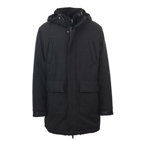 Black Longline Waterproof Coat - Iceberg - Modalova