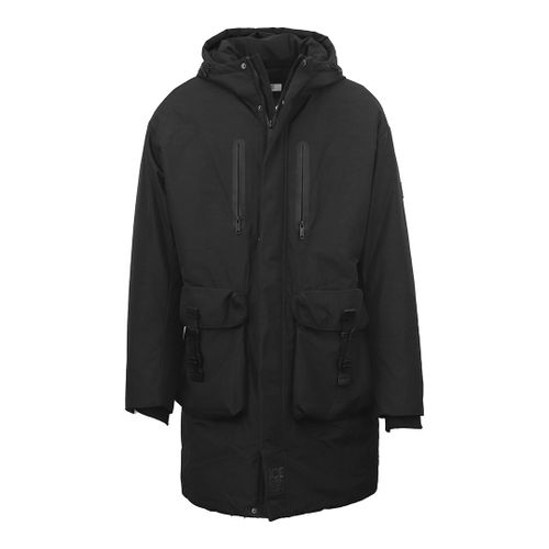 Black Longline Waterproof Coat - Iceberg - Modalova